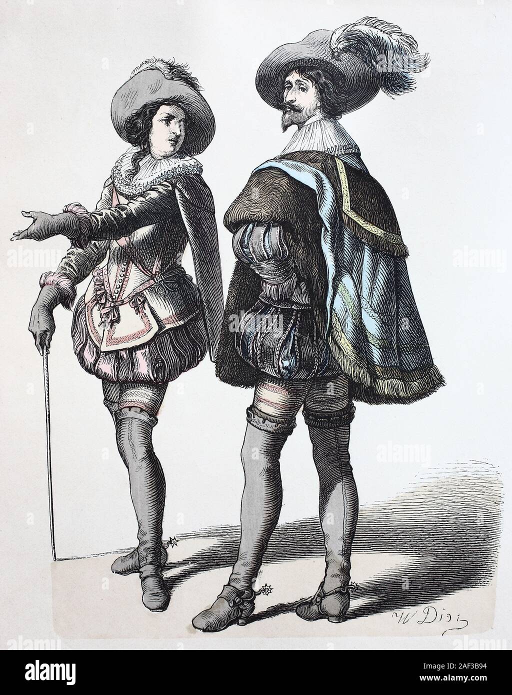 Costume national, vêtements, costumes, histoire de la cavalerie française, en 1670-1700, Volkstracht, Kleidung, Geschichte der Kostüme, französische Kavallerie, 1670-1700 Banque D'Images