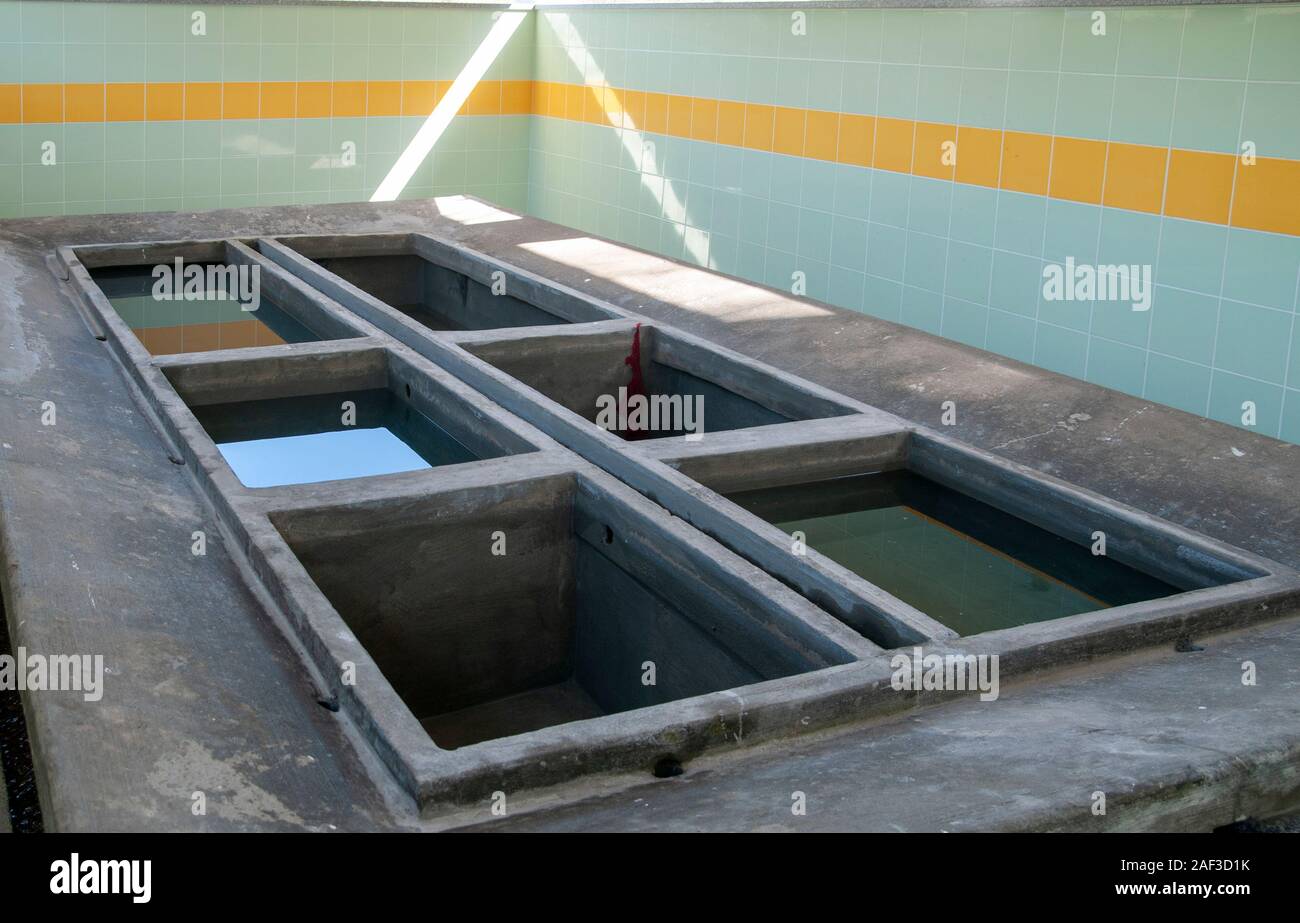 Lavoir Public / blanchisserie près de Sosa, district d'Aveiro, Portugal Banque D'Images