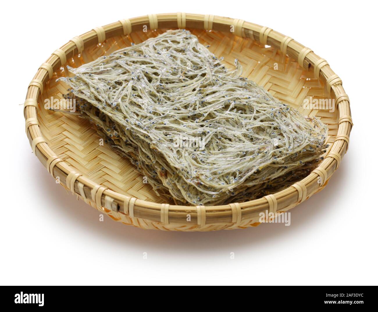 Iwashi Tatami est un aliment japonais à base de sardines de bébé. Banque D'Images