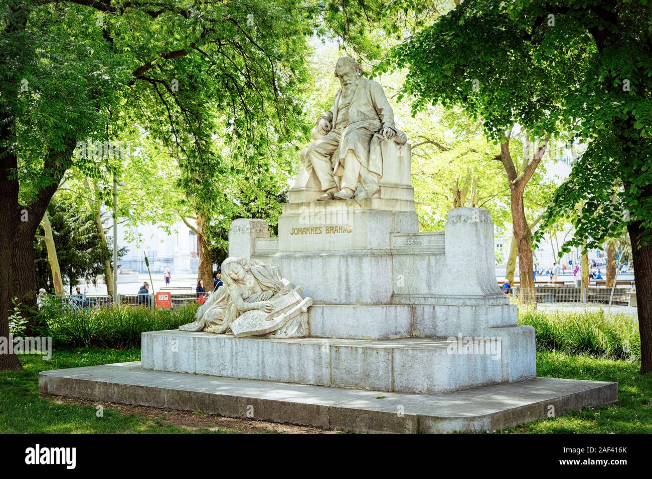 Johannes Brahms Statue Monument à Vienne en Autriche Banque D'Images