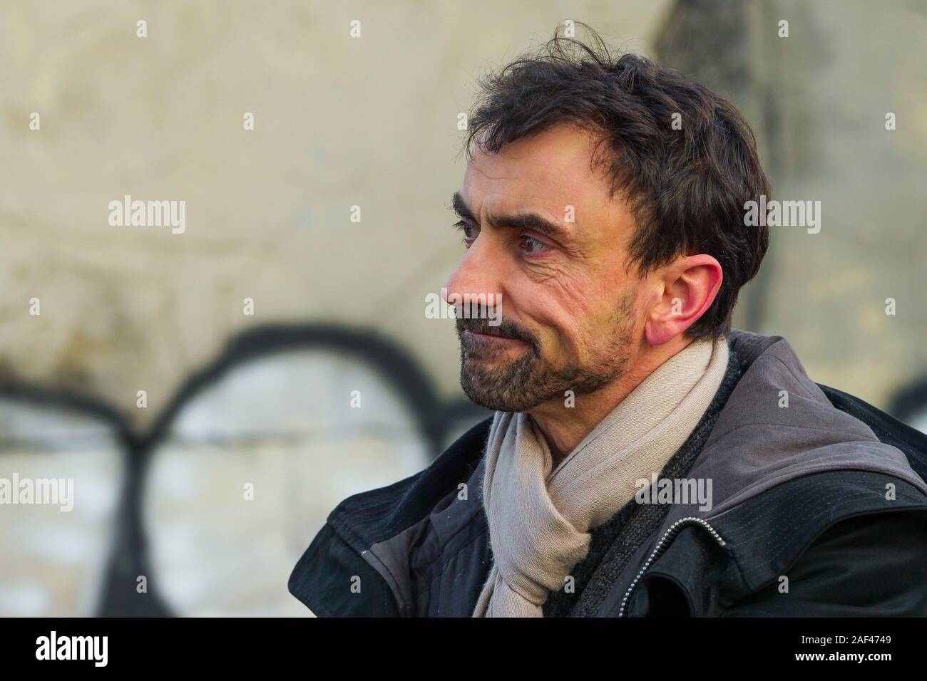 Gregory Doucet, candidat EELV aux élections municipales 2020 à Lyon, France Banque D'Images