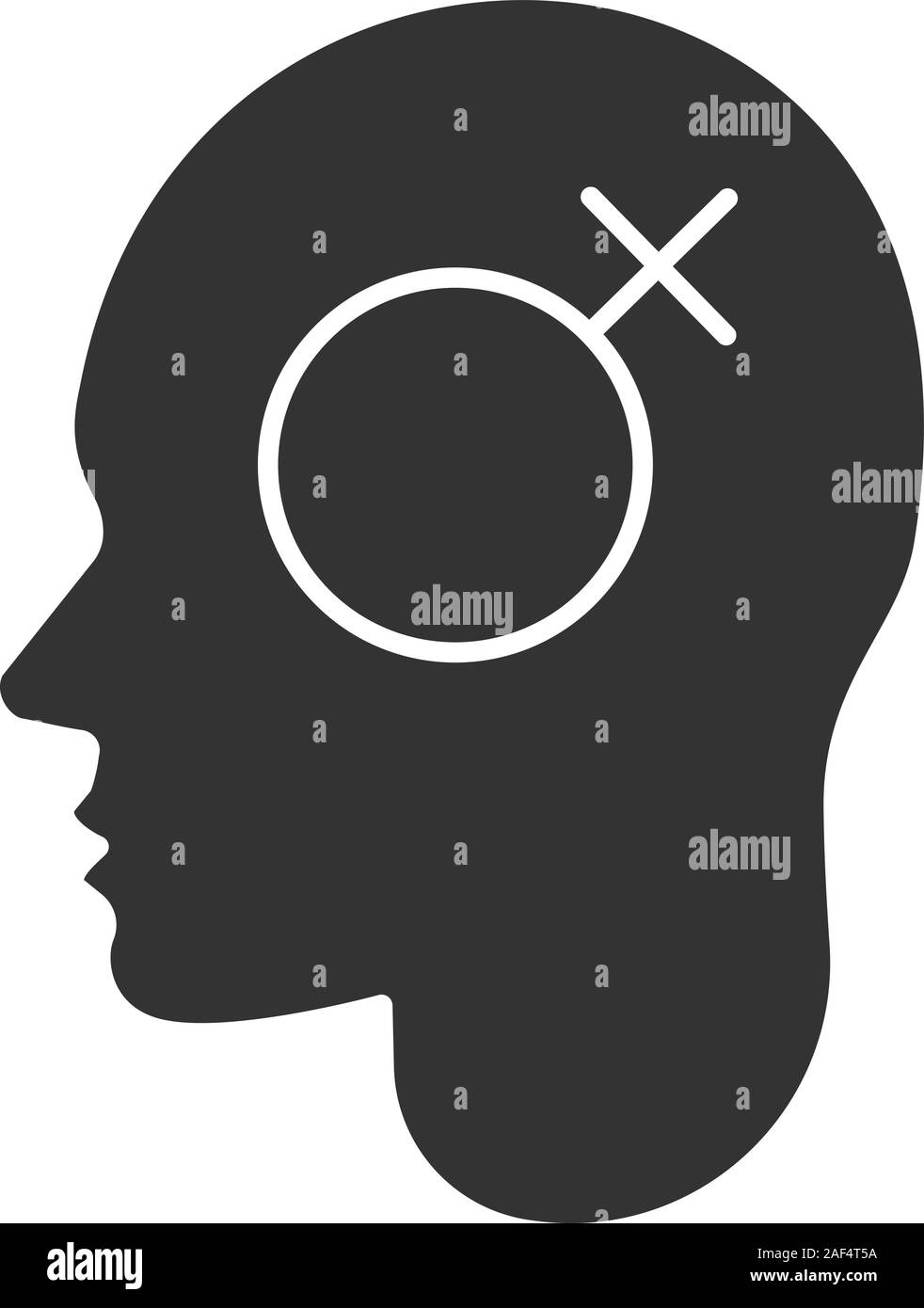 Symbole inconscient Banque d'images noir et blanc - Alamy