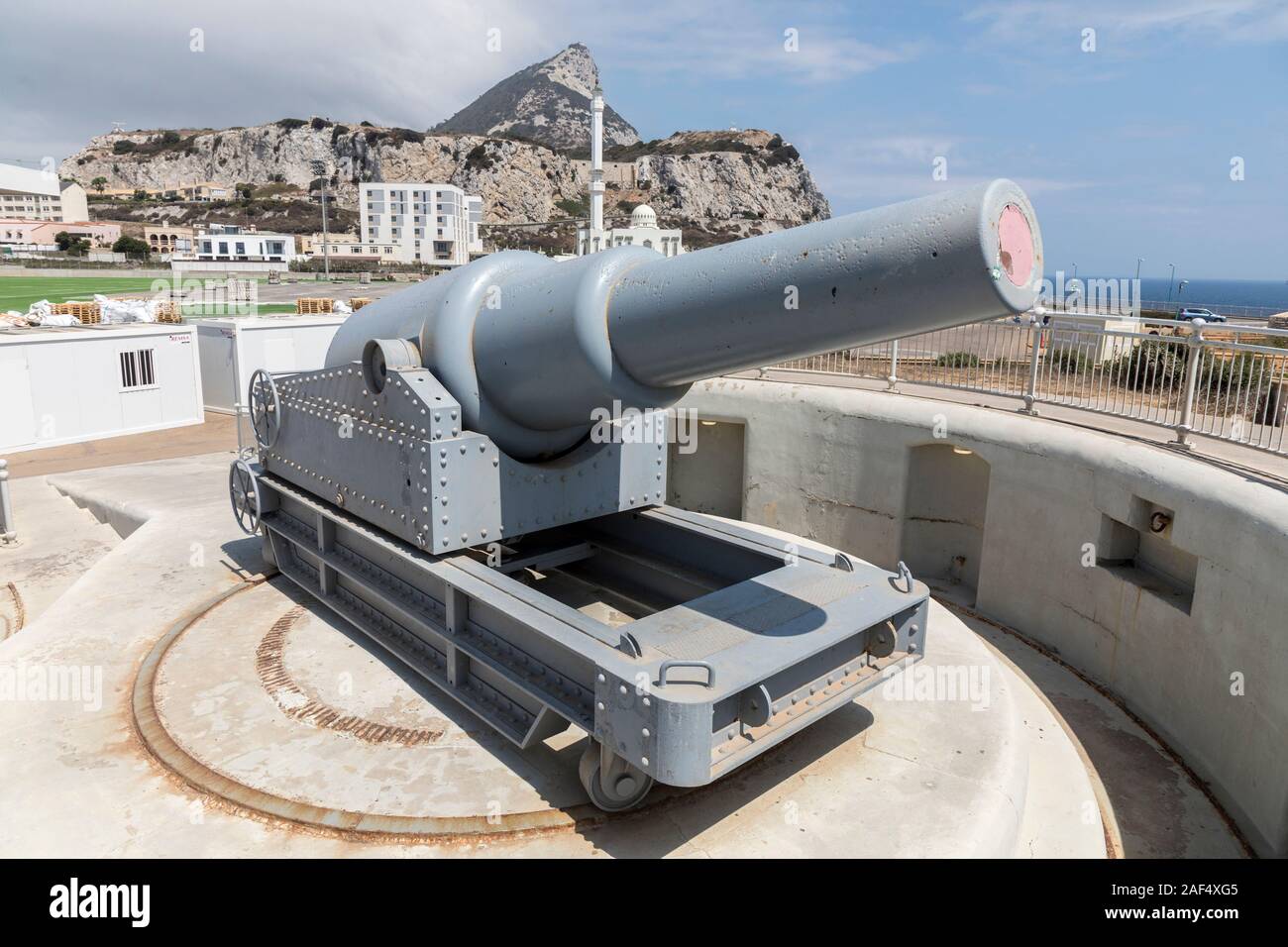 Batterie de Hardings, Gibraltar Banque D'Images