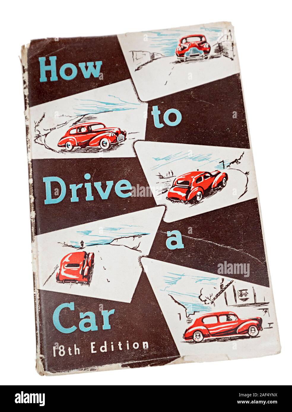 Comment conduire une voiture, livre d'instruction, 1950 Banque D'Images
