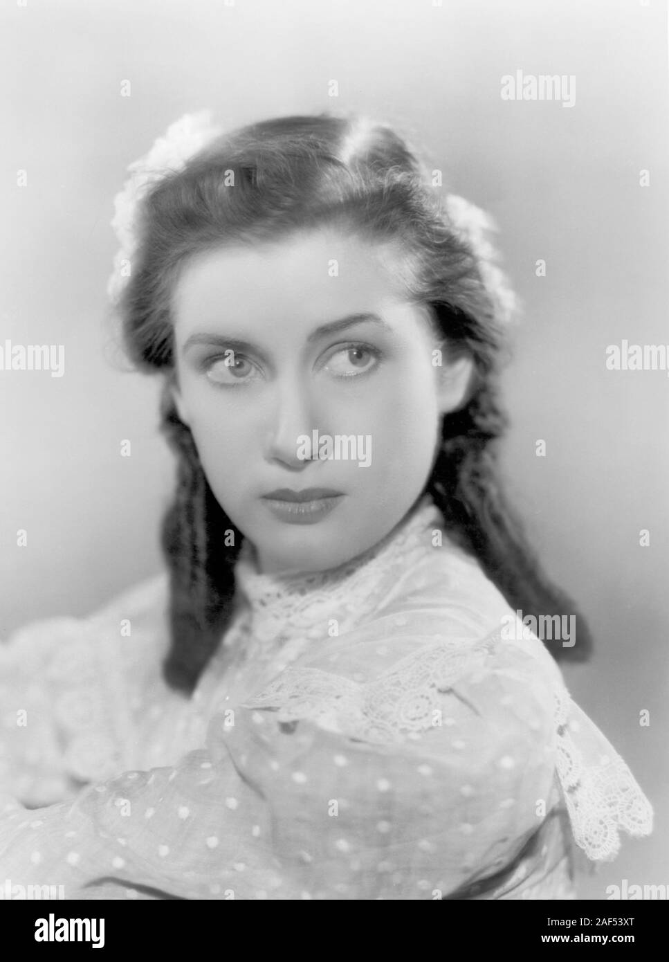 Blanchette Brunoy, Publicité pour le film français, "Claudine a l'ecole', Les Films Régent, 1937 Banque D'Images