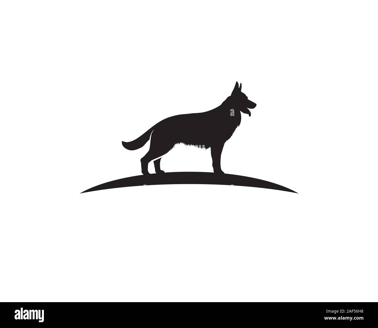 K9 chien formation logo central Illustration de Vecteur