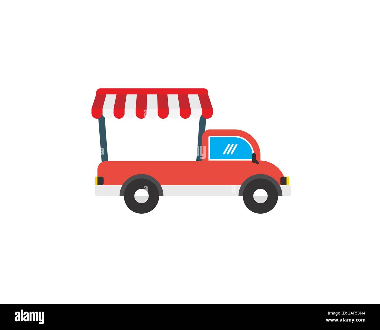 La boutique mobile simple illustration Illustration de Vecteur