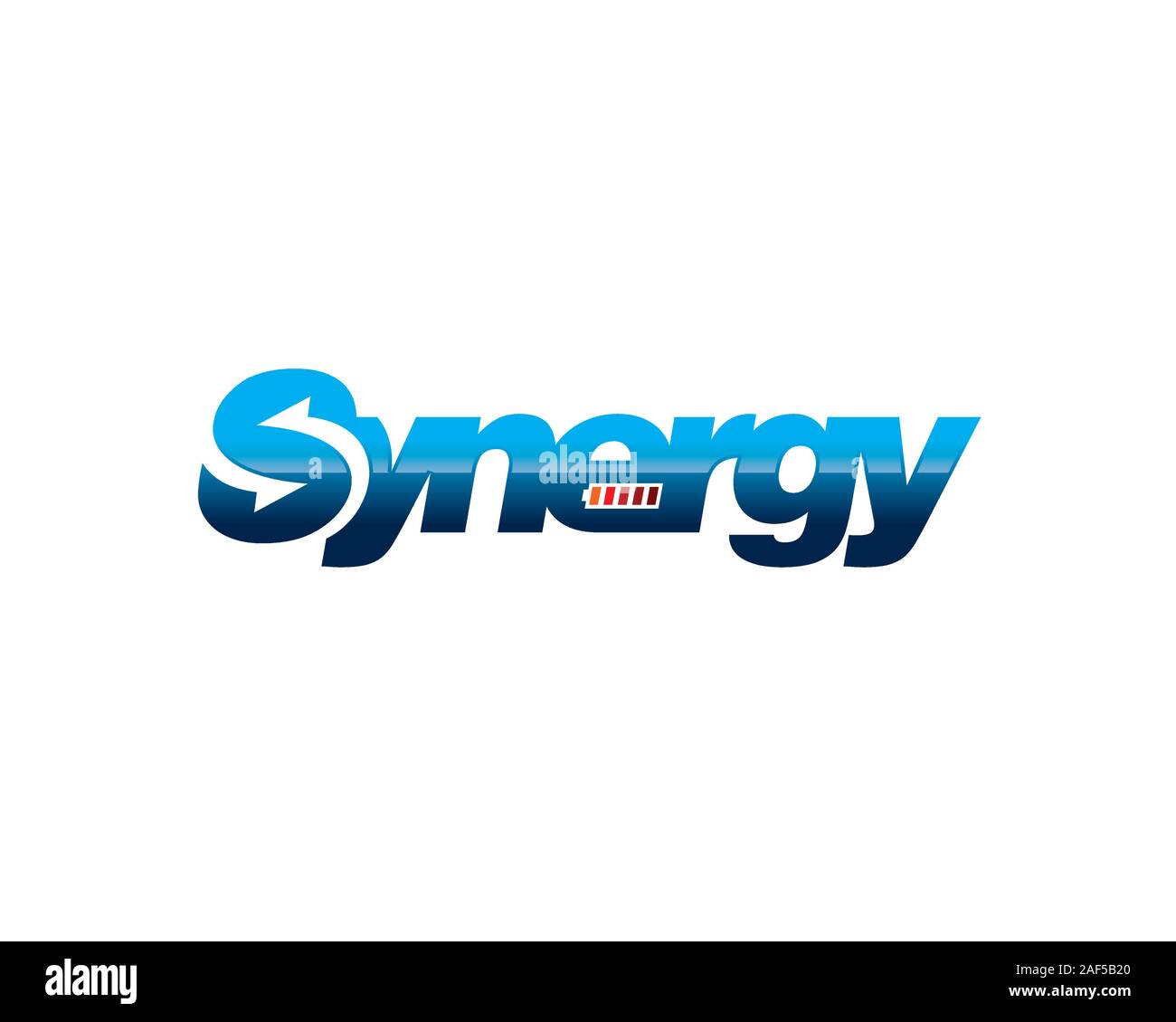 Logotype batterie synergie Illustration de Vecteur