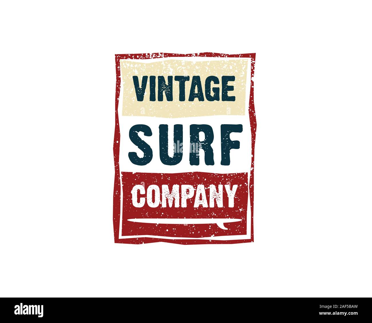 Vintage surf company Illustration de Vecteur