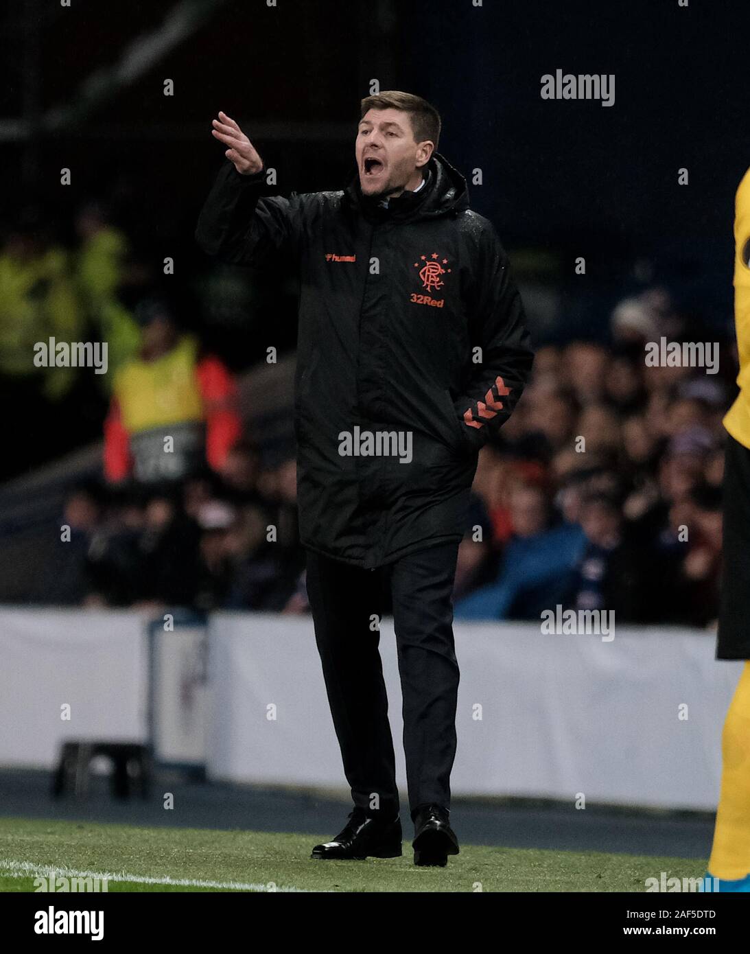 GLASGOW, ÉCOSSE - 12 DÉCEMBRE : Manager des Rangers Steven Gerrard au cours de l'UEFA Europa League match du groupe G entre les Rangers FC et le BSC Young Boys à Ibrox Stadium le 12 décembre 2019 à Glasgow, Royaume-Uni. (Photo par Photo par Alex Todd/MO Media) Banque D'Images