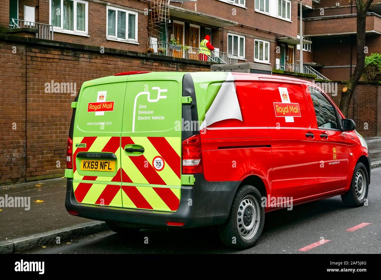 Royal Mail, eVito, zero emission, electric delivery van, camion, London, England, UK Banque D'Images
