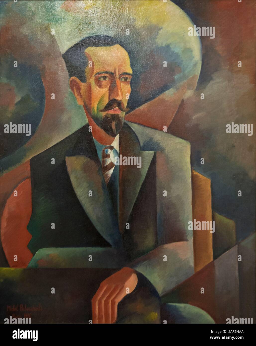 Mikhaïl Bilanishvili Gambarashvili : Portrait of (1926) Banque D'Images