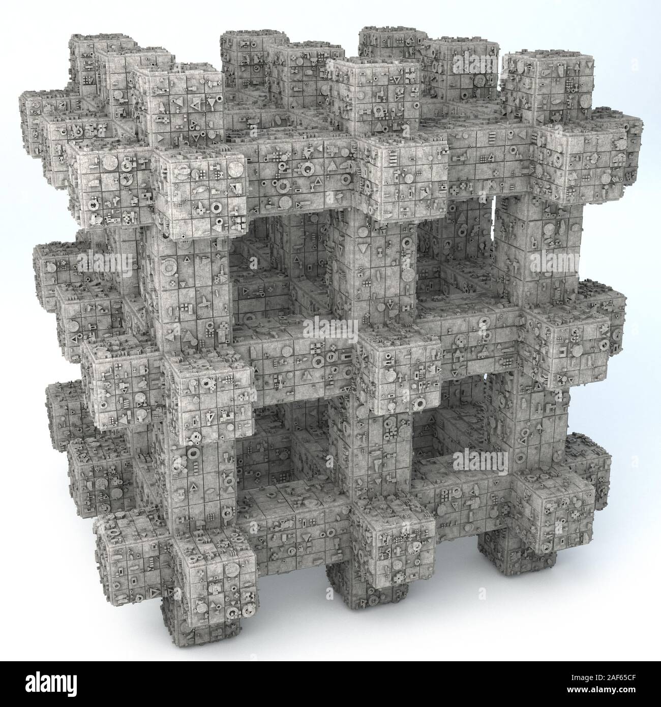Films de forme de grille 3D Illustration Banque D'Images