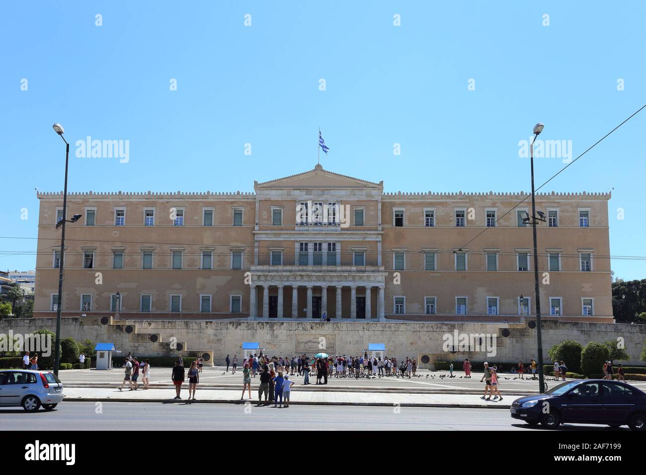 Athènes, Grèce - 20 juillet 2019 : Le siège du parlement hellénique Banque D'Images