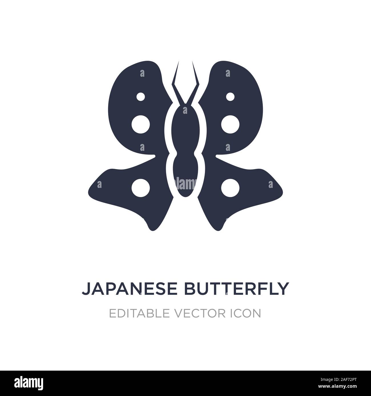Papillon japonais icône sur fond blanc. Élément simple illustration à partir d'animaux. concept papillon japonais symbole icône du design. Illustration de Vecteur