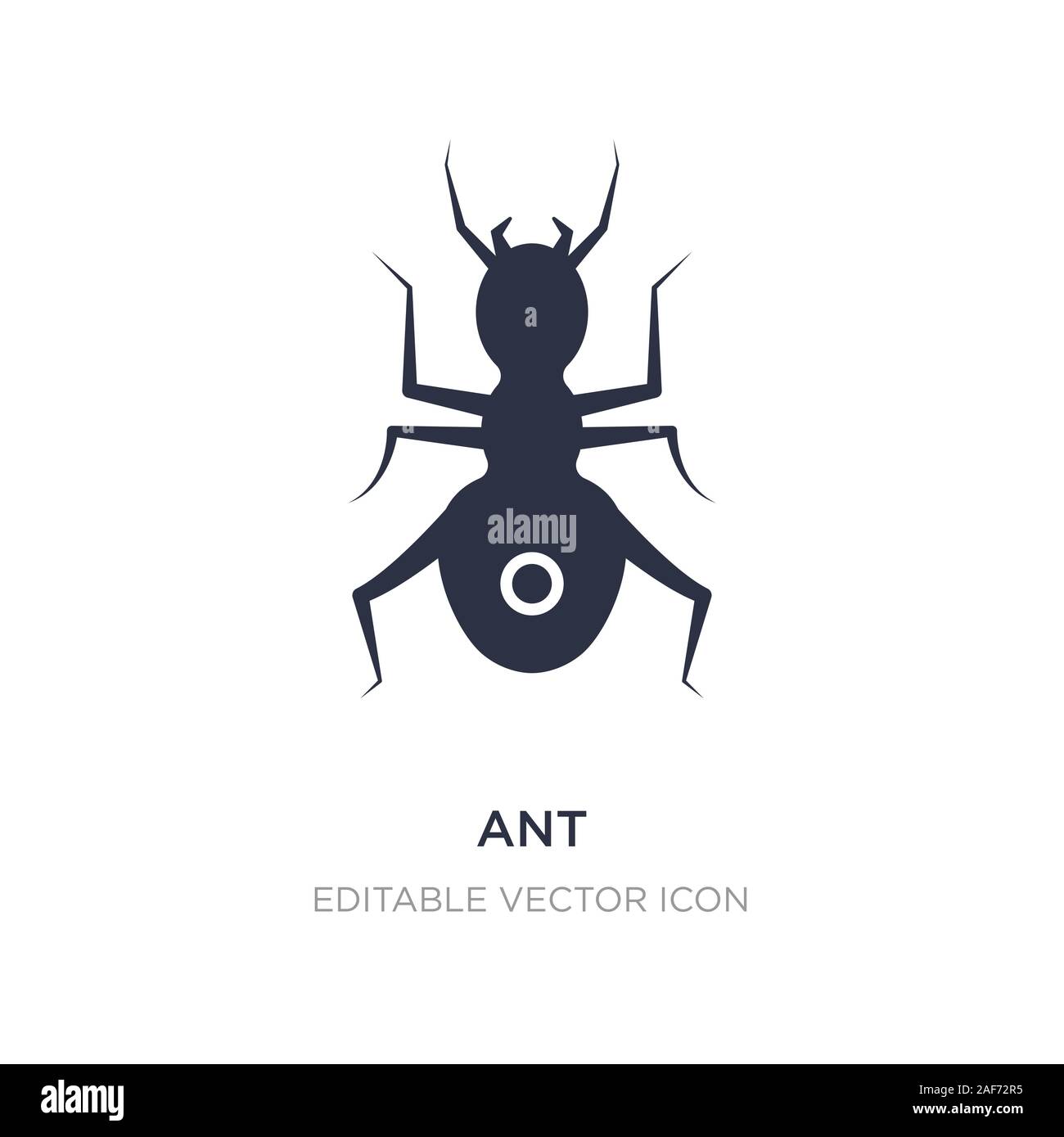 Icône ant sur fond blanc. Élément simple illustration à partir d'animaux. concept design symbole icône Ant. Illustration de Vecteur