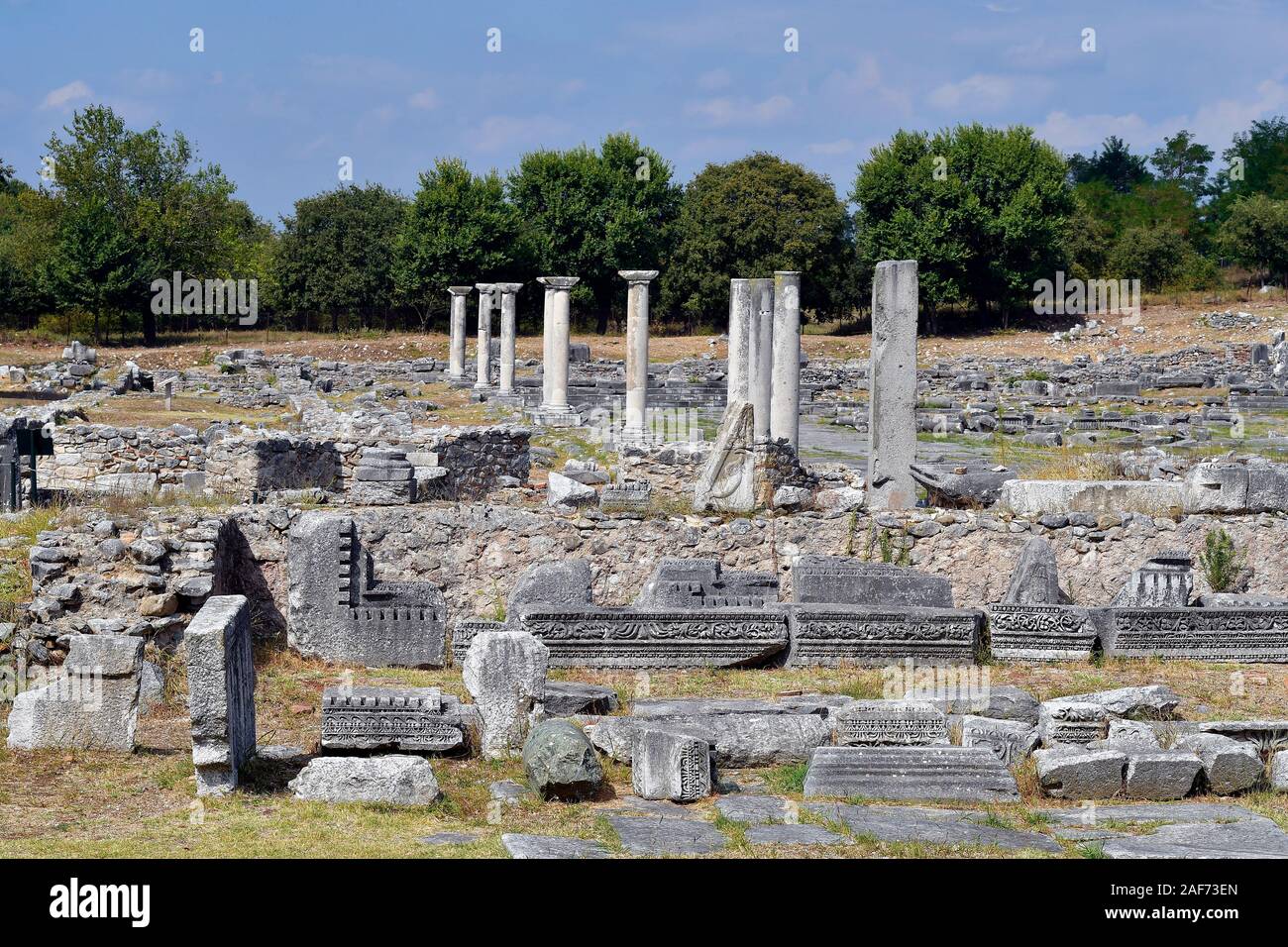 La Grèce, l'Unesco world heritage site de l'antique Philippes Banque D'Images