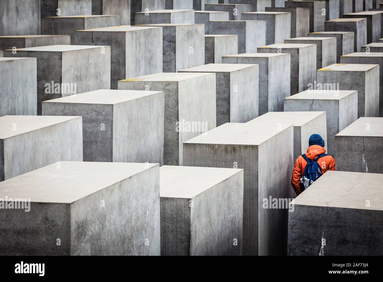 Holocaust Memorial, Berlin, Allemagne Banque D'Images