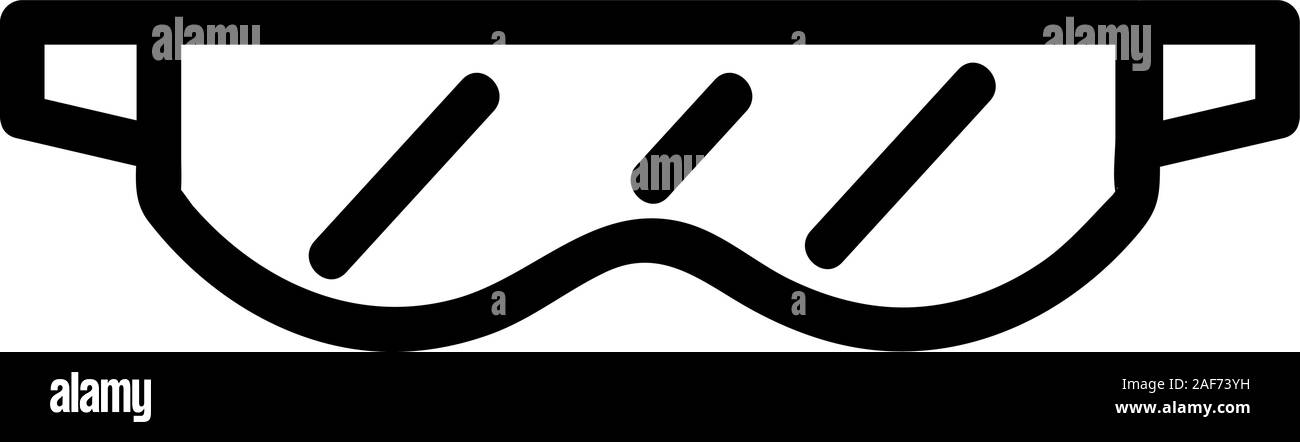 Lunettes de sport vecteur icône. Illustration symbole contour isolé Illustration de Vecteur