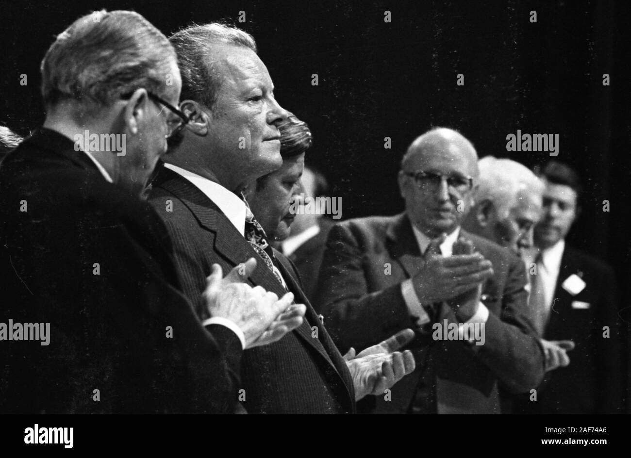 L'élection au Bundestag en 1972, ici la conférence du parti SPD à Dortmund sur 13.10.1972, a pris fin avec le plus d'approbation pour le SPD dans l'histoire de la République fédérale. Dans le monde d'utilisation | Banque D'Images