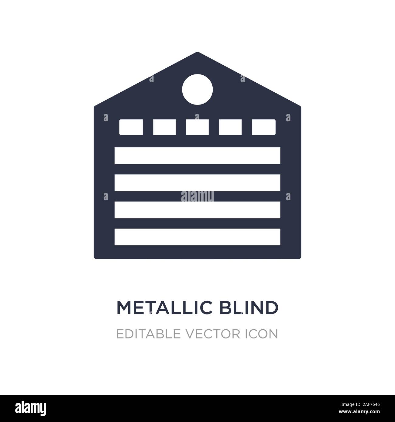 Icône aveugles métalliques sur fond blanc. Élément simple illustration des bâtiments métalliques. concept design symbole icône aveugle. Illustration de Vecteur