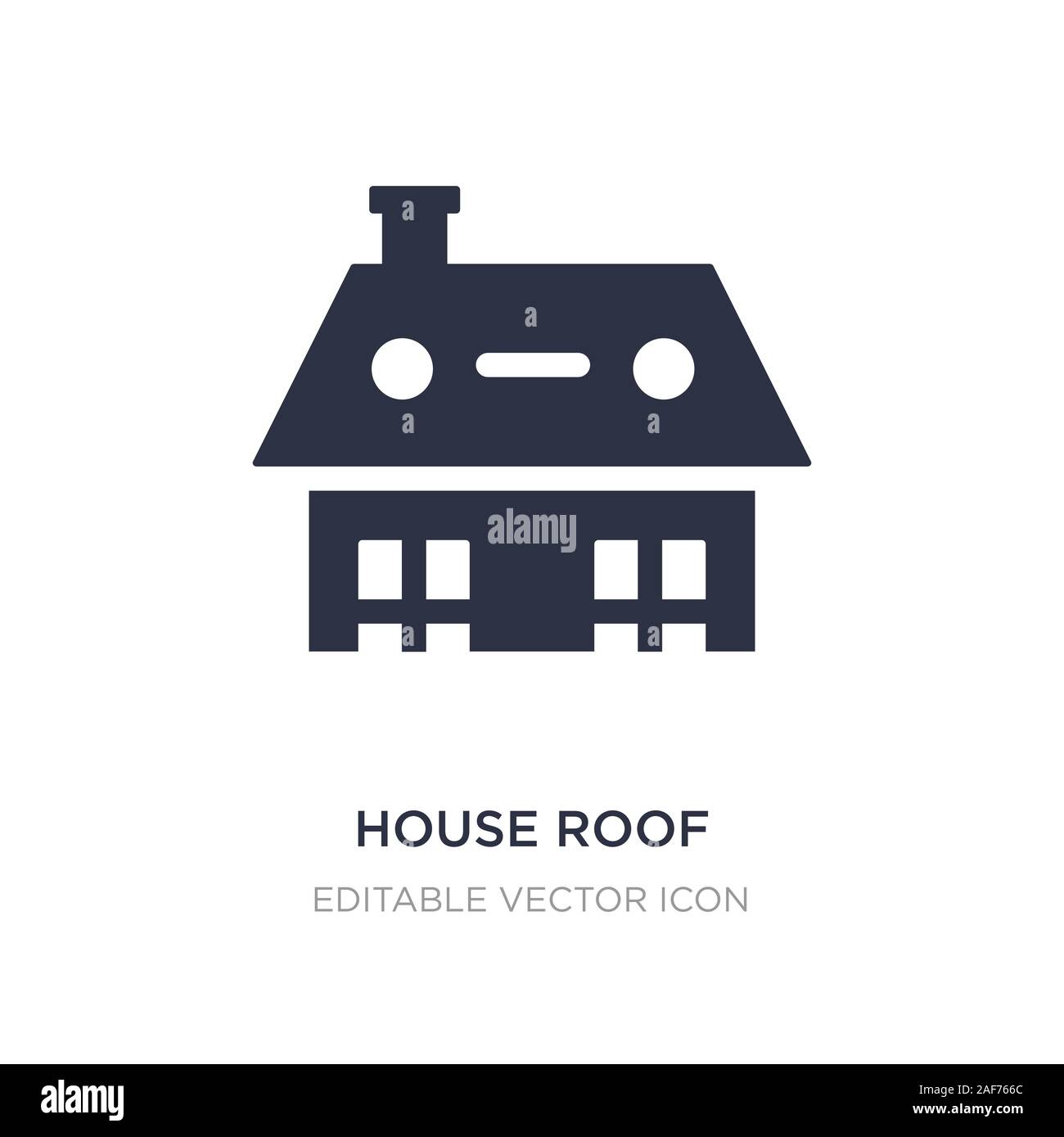Toit de maison icône sur fond blanc. Élément simple illustration des bâtiments concept. toit de maison symbole de l'icône du design. Illustration de Vecteur
