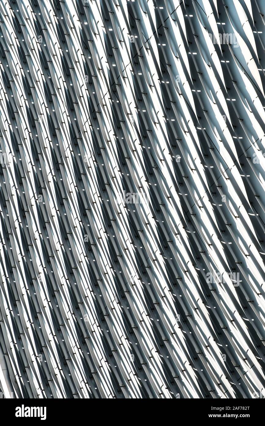 Détail d'une façade en verre moderne bureau bâtiment - architecture - Banque D'Images