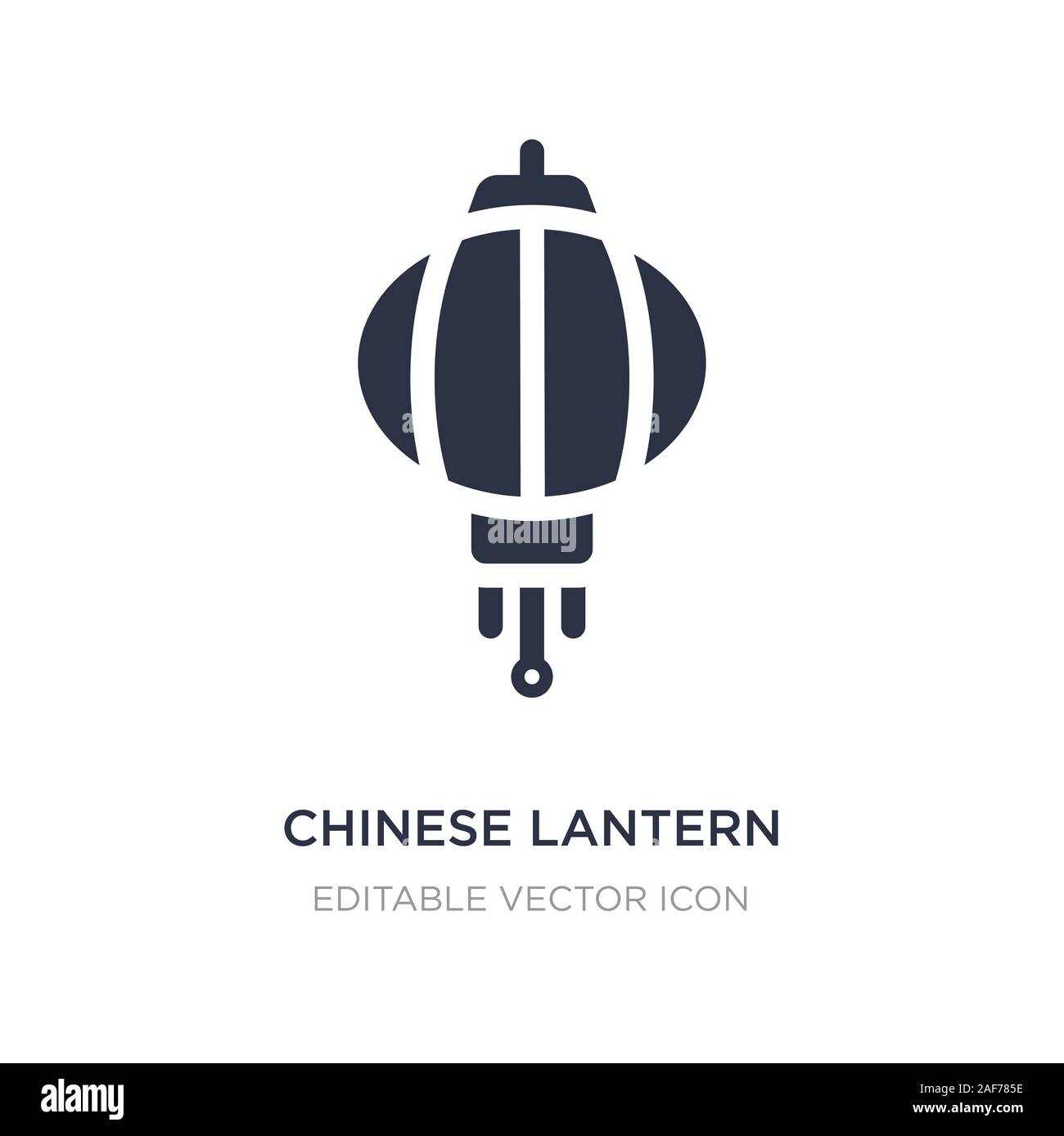 L'icône de lanternes chinoises sur fond blanc. Élément simple illustration de cultures concept. lampe chinoise symbole icône du design. Illustration de Vecteur