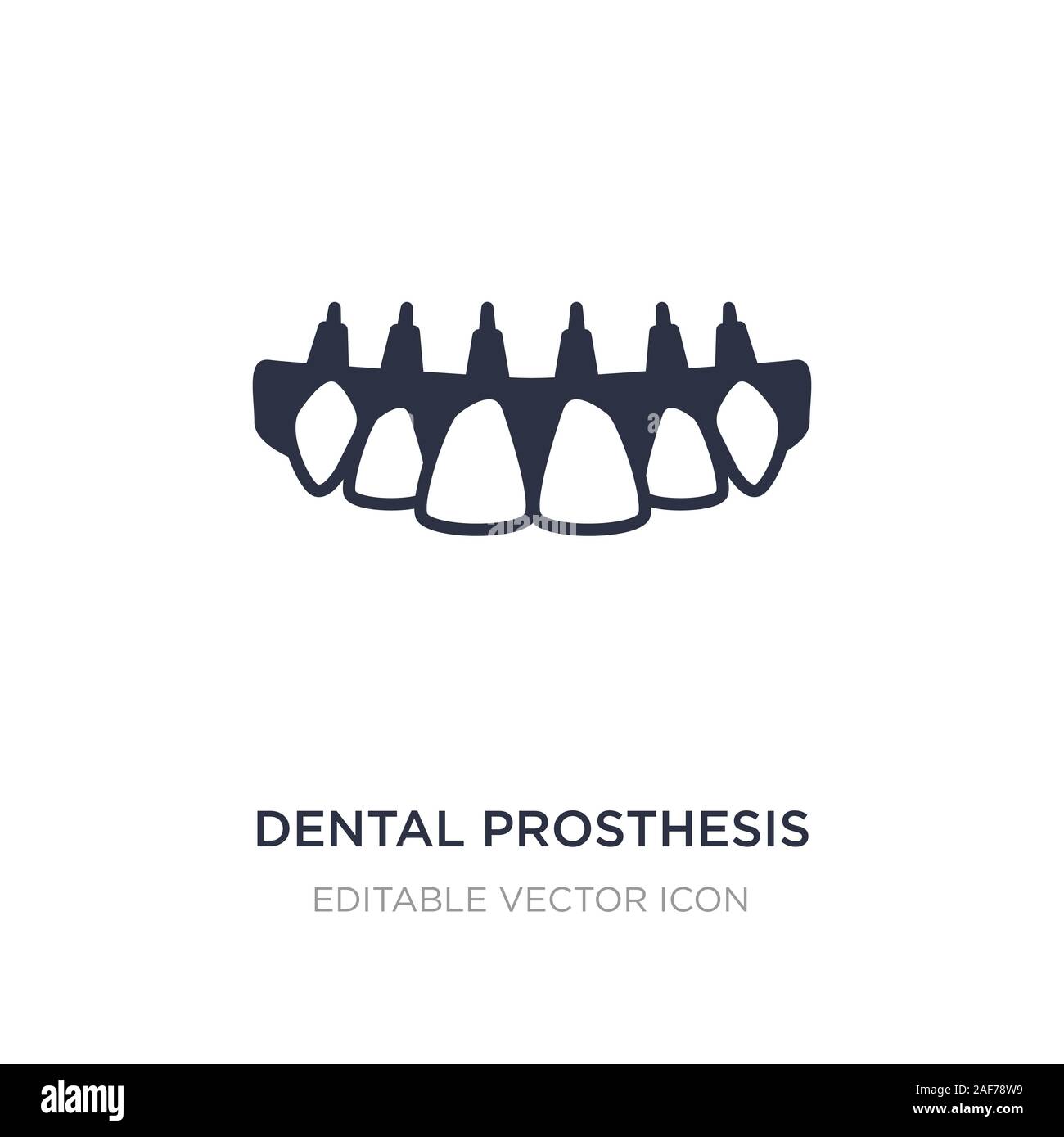 L'icône de prothèse dentaire sur fond blanc. Élément simple illustration de  dentiste concept. prothèse dentaire symbole icône du design Image  Vectorielle Stock - Alamy