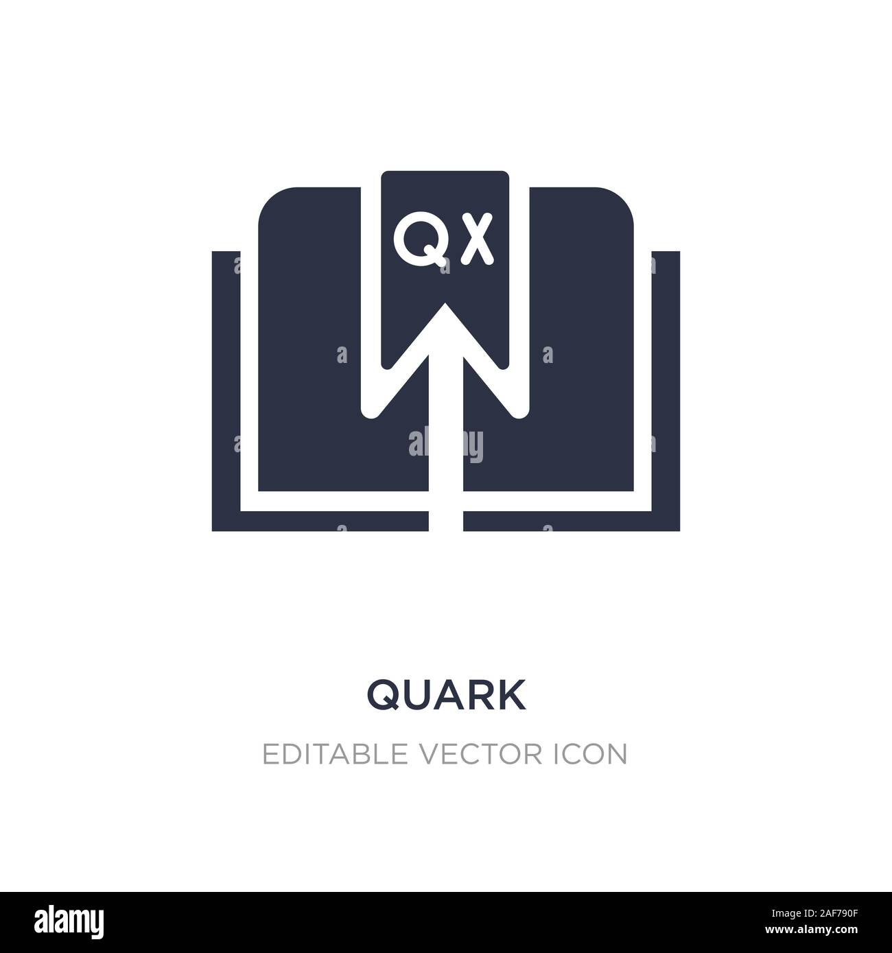 L'icône de quark sur fond blanc. Illustration de l'élément simple de modifier l'icône Outils quark. concept design symbole. Illustration de Vecteur