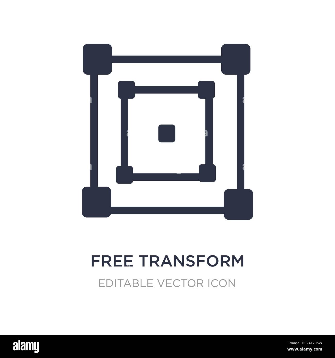 L'icône de transformation libre sur fond blanc. Élément simple ...