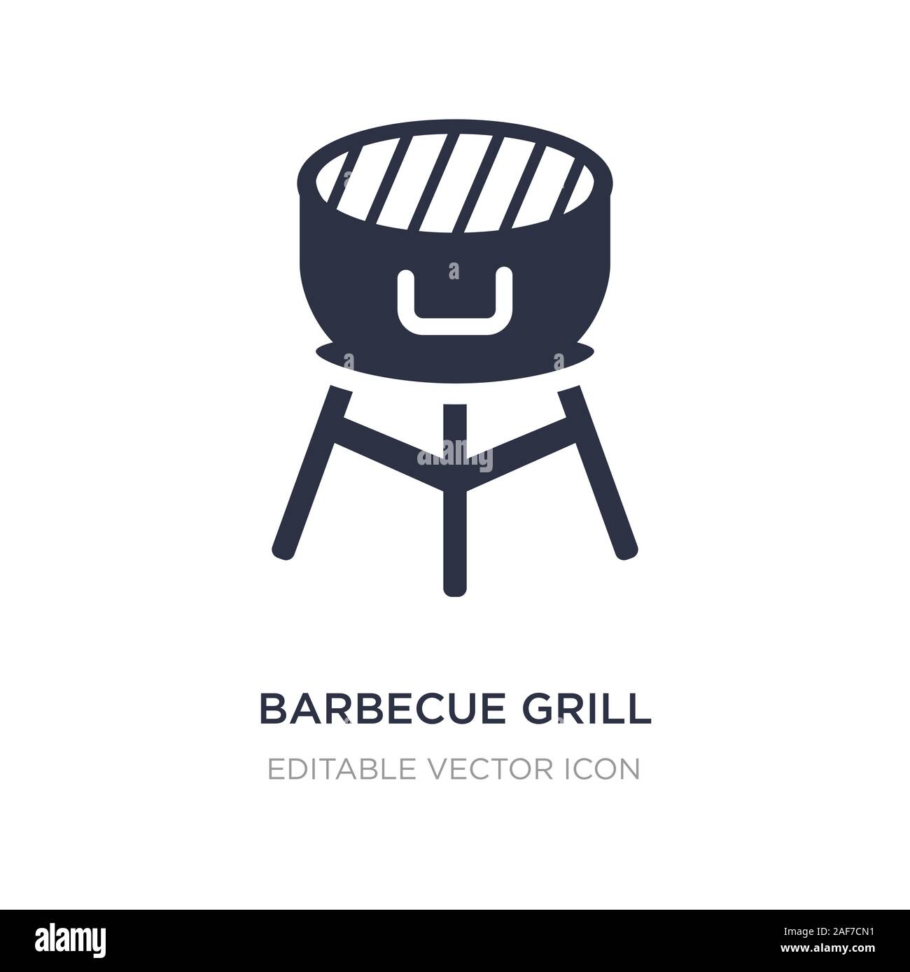 Barbecue icône sur fond blanc. Élément simple illustration de Food concept. barbecue symbole icône du design. Illustration de Vecteur