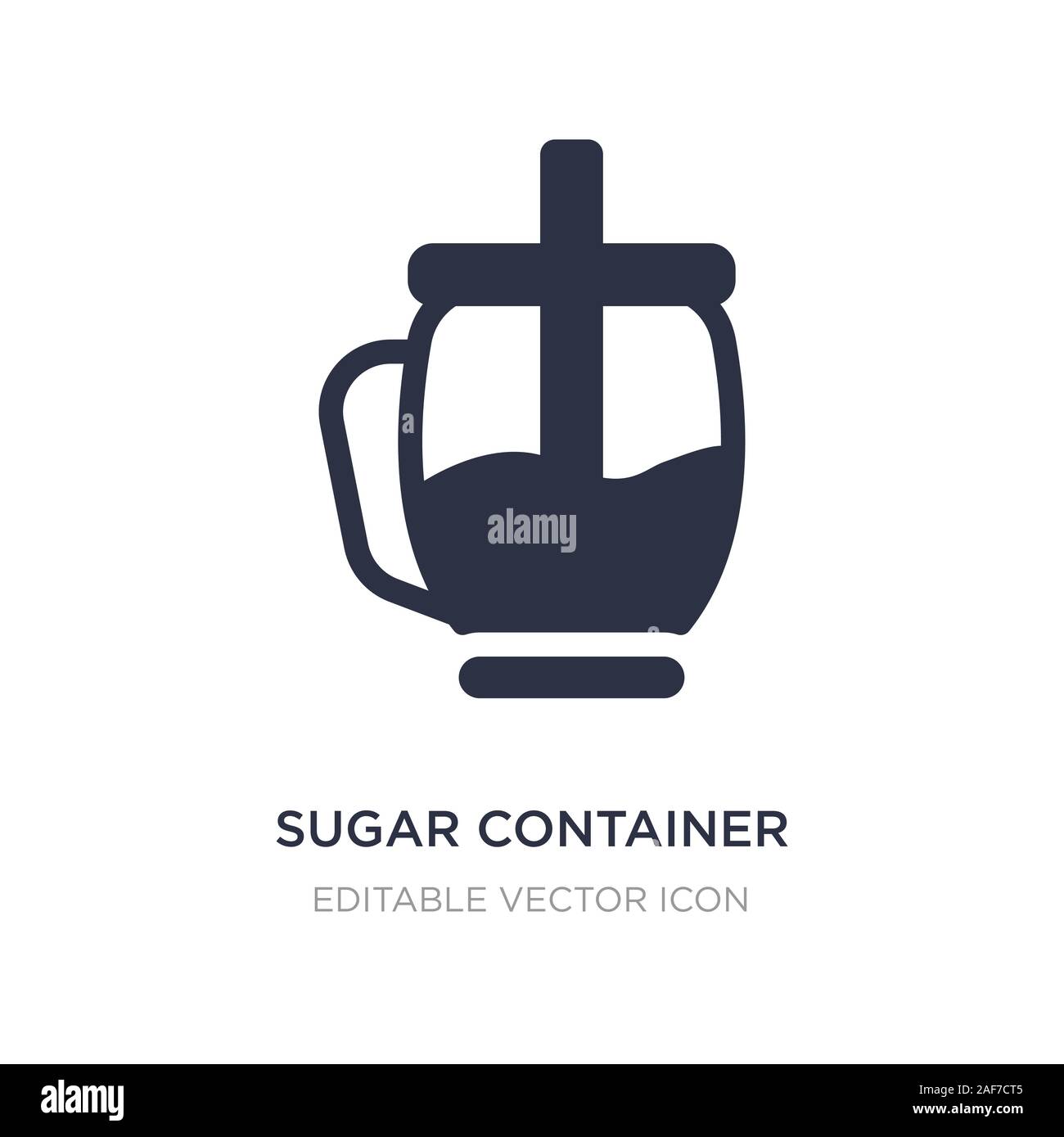 L'icône contenant du sucre sur fond blanc. Élément simple illustration à partir des aliments contenant du sucre. concept symbole icône du design. Illustration de Vecteur