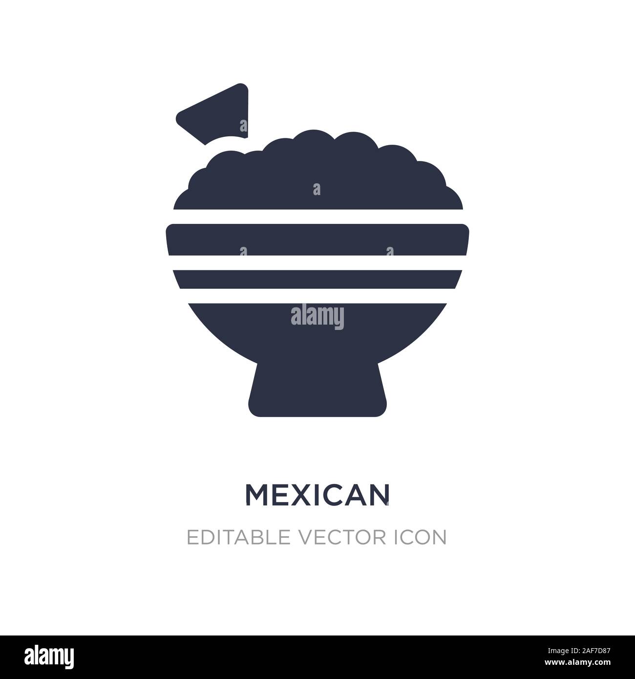 L'icône mexicaine sur fond blanc. Élément simple illustration de Food concept design symbole icône mexicaine.. Illustration de Vecteur