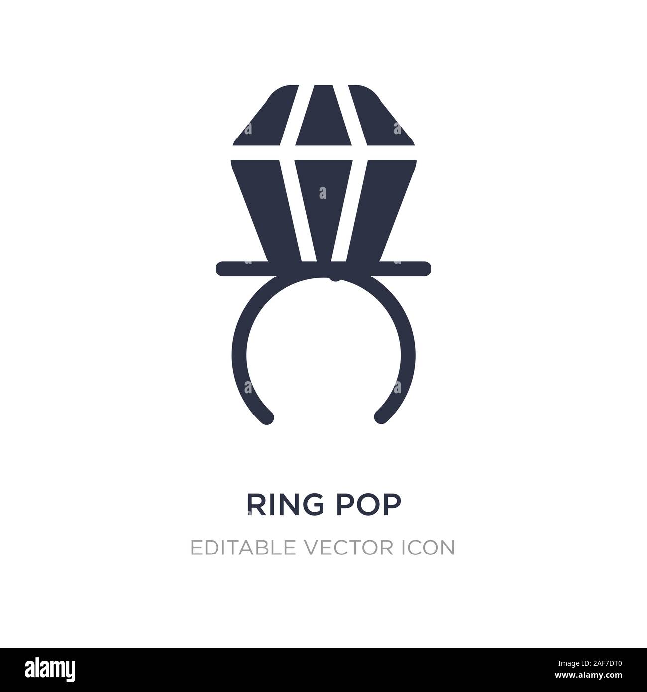 L'icône pop bague sur fond blanc. Élément simple illustration de Food ...