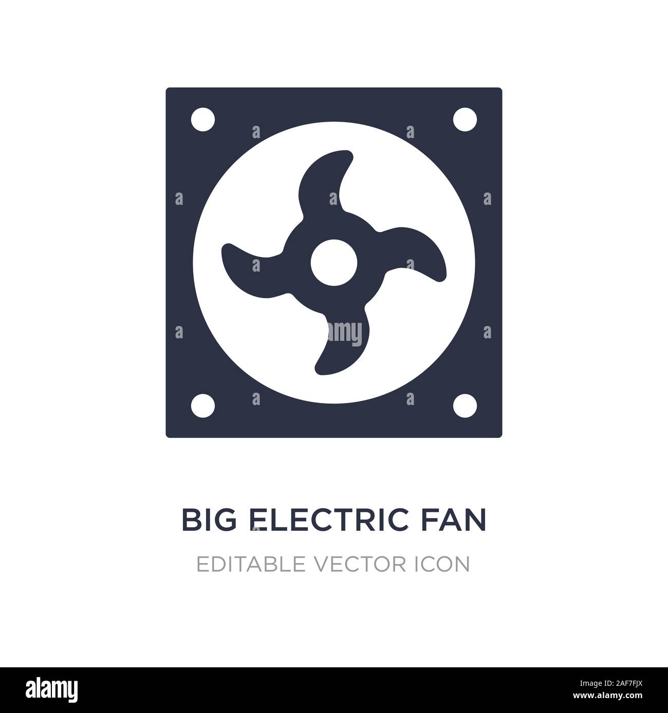 Ventilateur électrique grande icône sur fond blanc. Élément simple illustration de concept général. gros ventilateur électrique symbole icône du design. Illustration de Vecteur