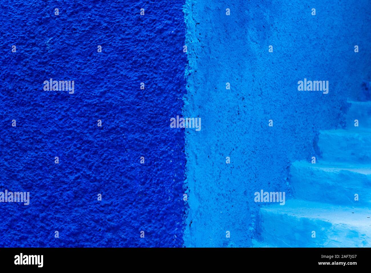 Des murs bleus à Chefchaouen Banque D'Images