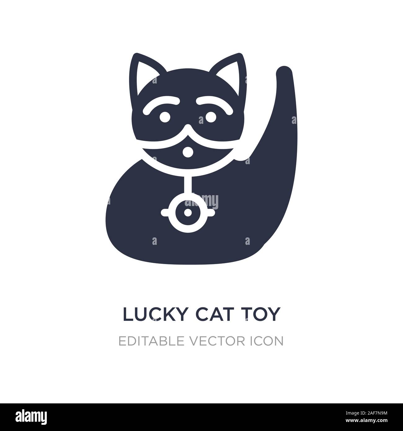 Lucky cat toy icône sur fond blanc. Élément simple illustration d'autres concept. lucky cat toy symbole icône du design. Illustration de Vecteur