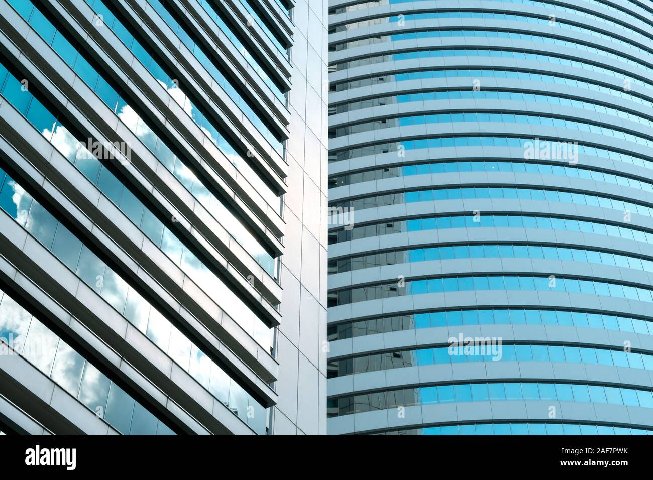 Détail de la façade de l'immeuble l'immobilier d'entreprise - résumé contexte Banque D'Images