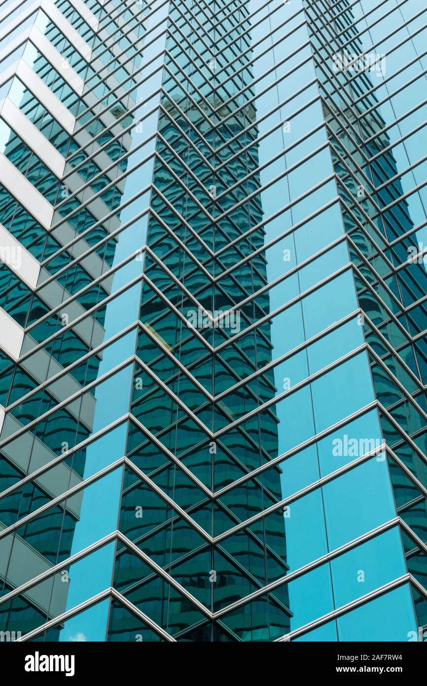 Détail de la façade de l'immeuble l'immobilier d'entreprise - résumé contexte Banque D'Images