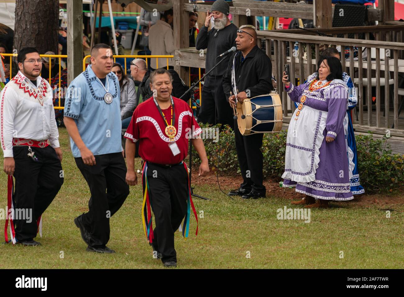 Poarch Creek Indian Pow Wow de grâces Banque D'Images