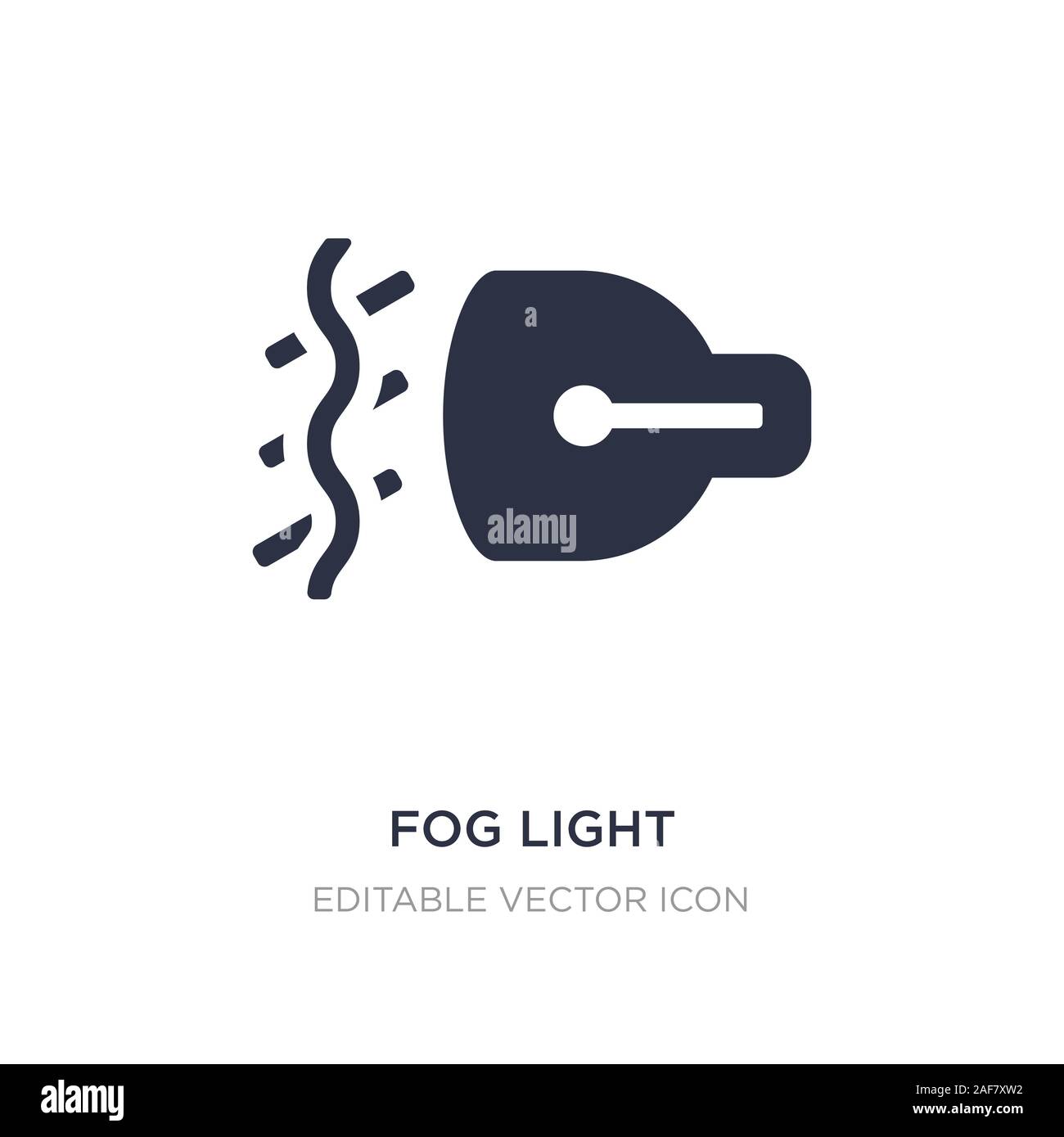 L'icône d'antibrouillard sur fond blanc. Élément simple illustration du concept de formes de brouillard. symbole icône du design. Illustration de Vecteur