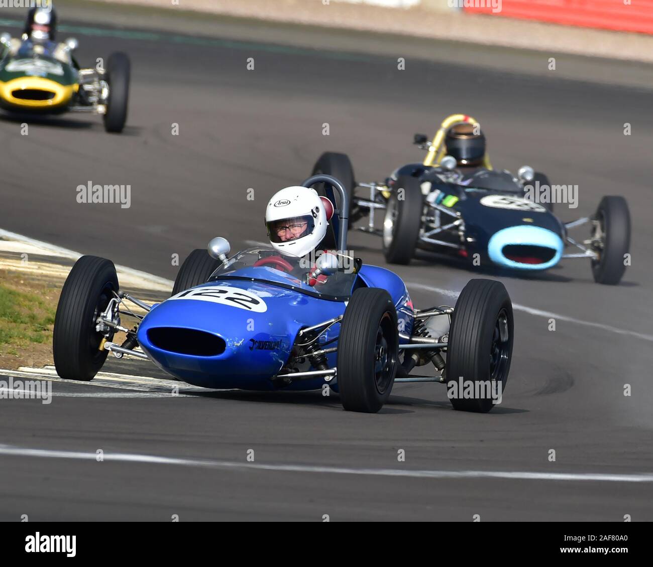 Adrian Russell, Lotus 22, FJHRA Historique, Formule Junior, moteur arrière, HSCC Silverstone Finale, Silverstone, octobre 2019, voitures, course historique, Hist Banque D'Images