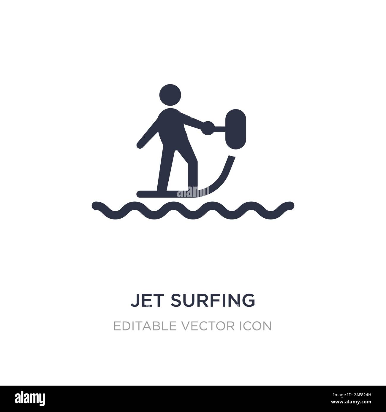 Surf jet icône sur fond blanc. Illustration à partir de l'élément simple concept sport surf jet. symbole icône du design. Illustration de Vecteur