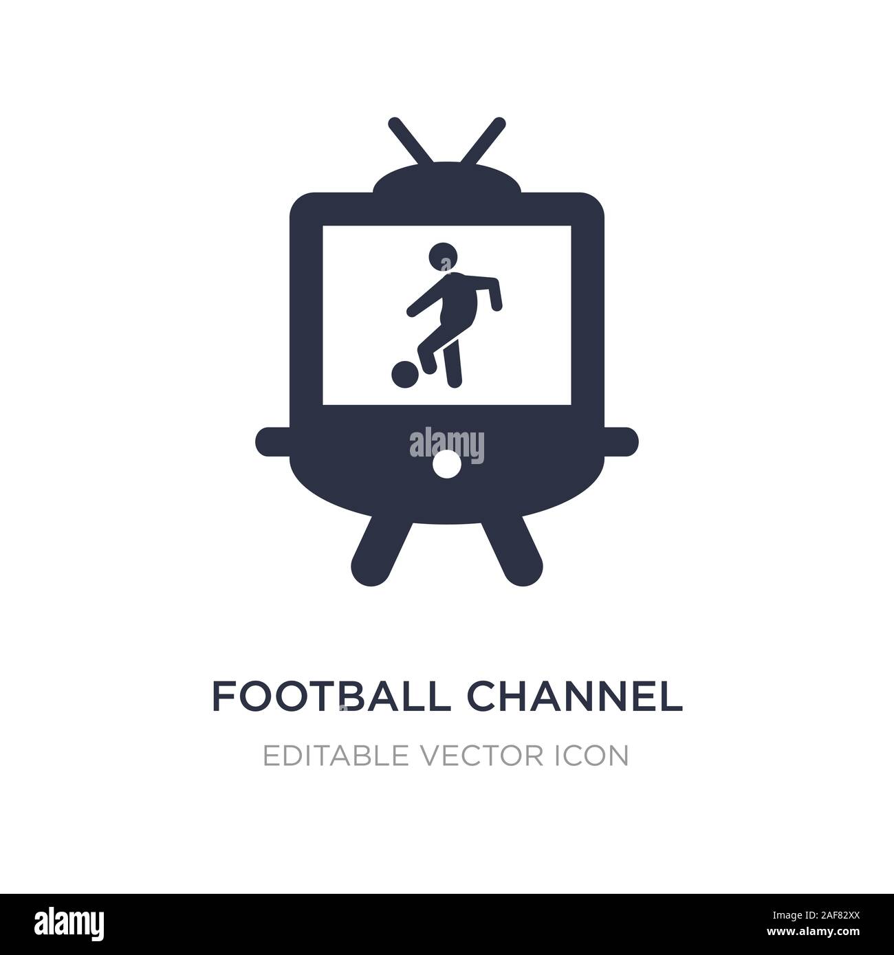 L'icône de la chaîne de football sur fond blanc. Illustration de l'élément simple concept sportif de football. l'icône de la chaîne de conception de symbole. Illustration de Vecteur
