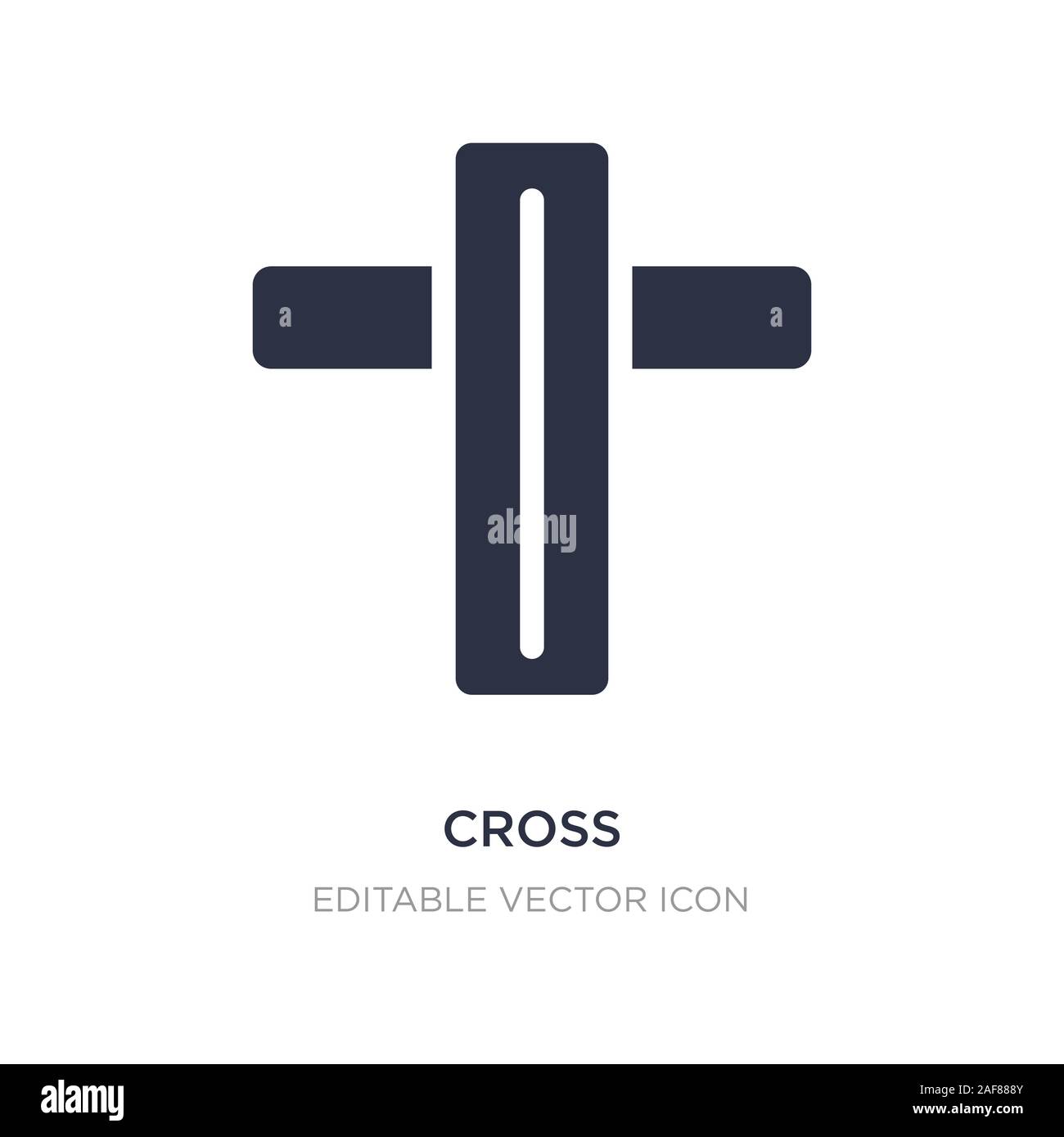 Croix sur fond blanc. L'élément d'interface utilisateur simple ...