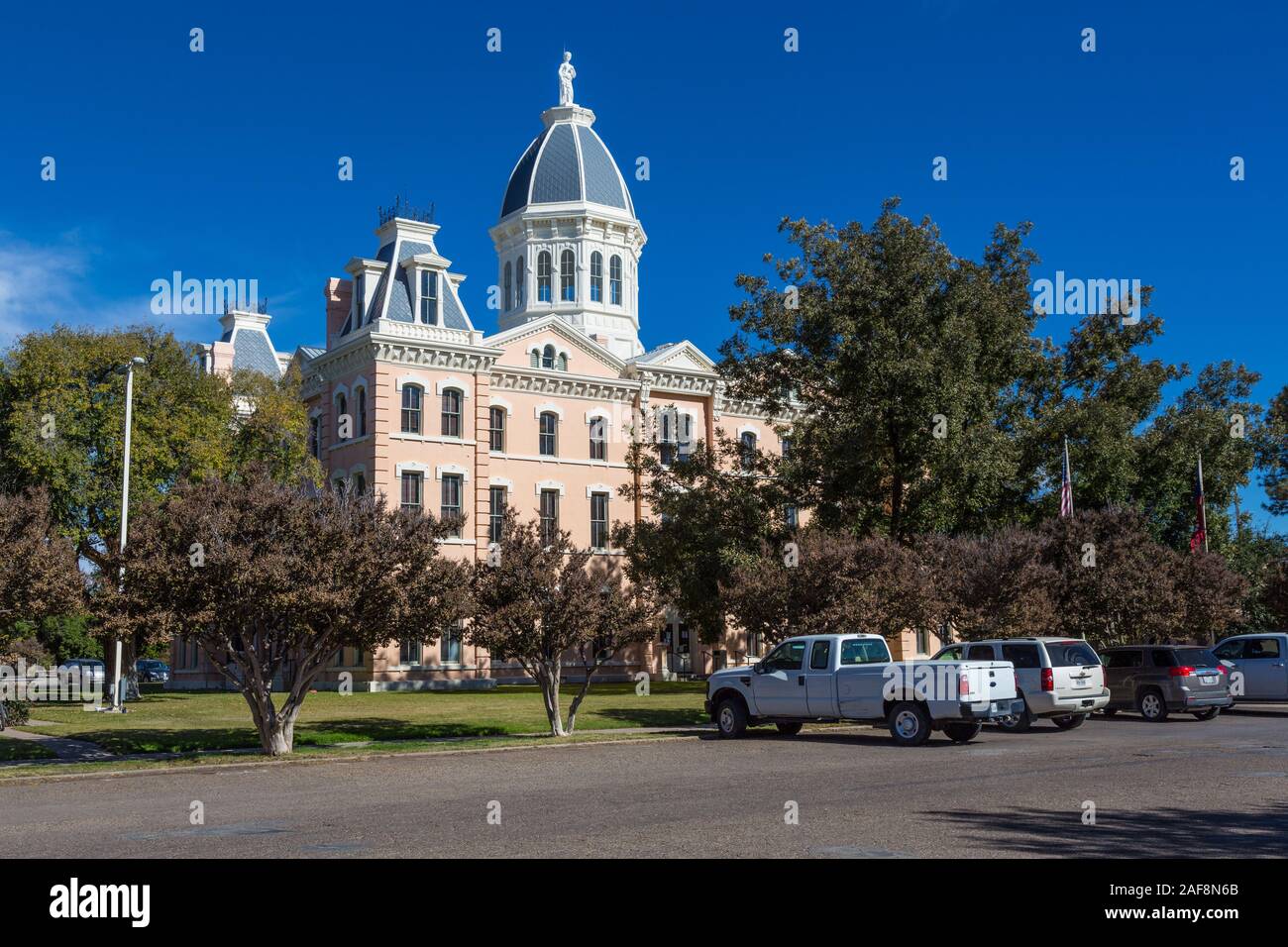 Marfa, Texas. Presidio County Court House, construit en 1886, restauré 2001. Banque D'Images