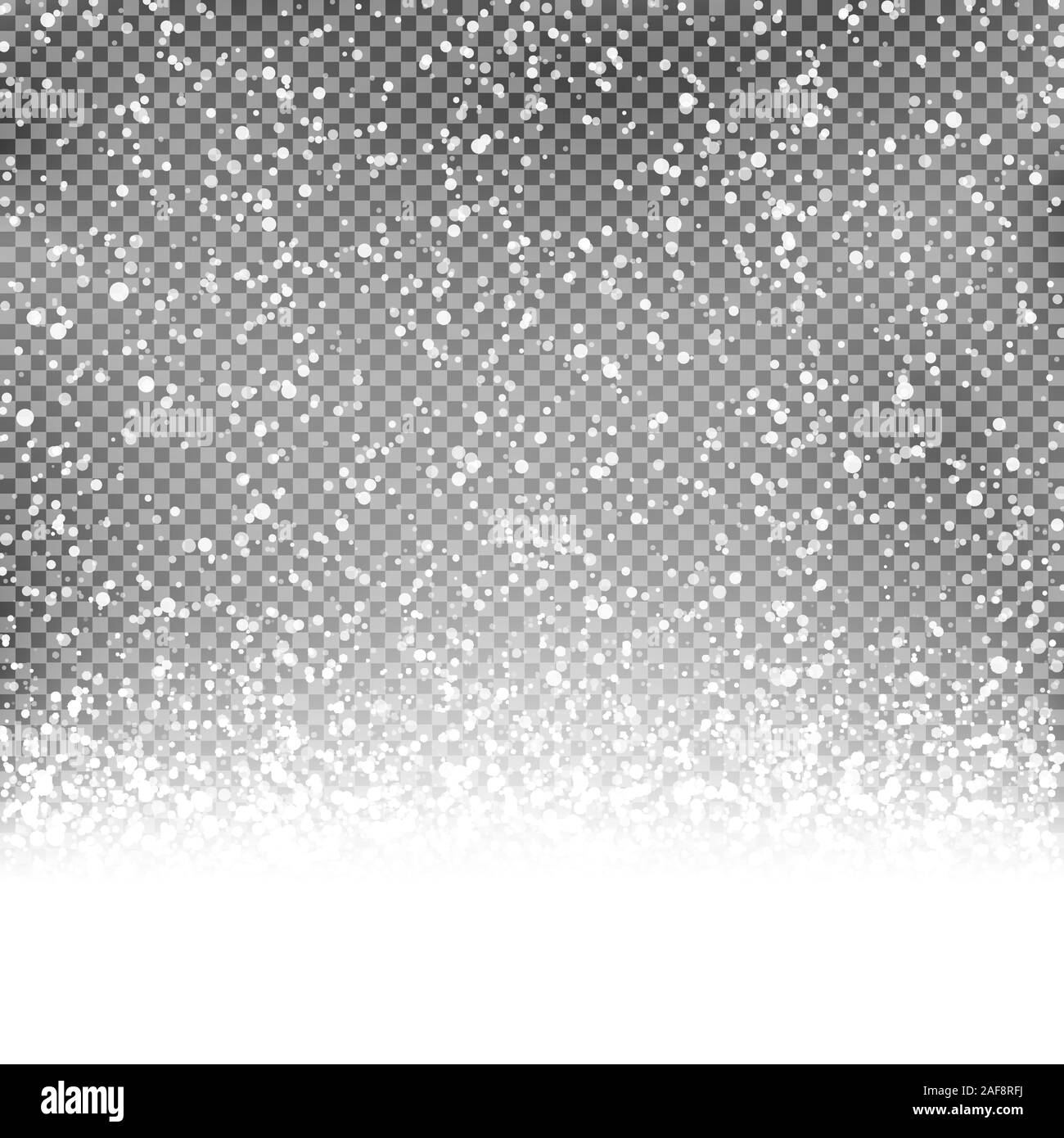 Belle chute de flocons de neige de fond avec la transparence dans le fichier vectoriel EPS 10 Illustration de Vecteur