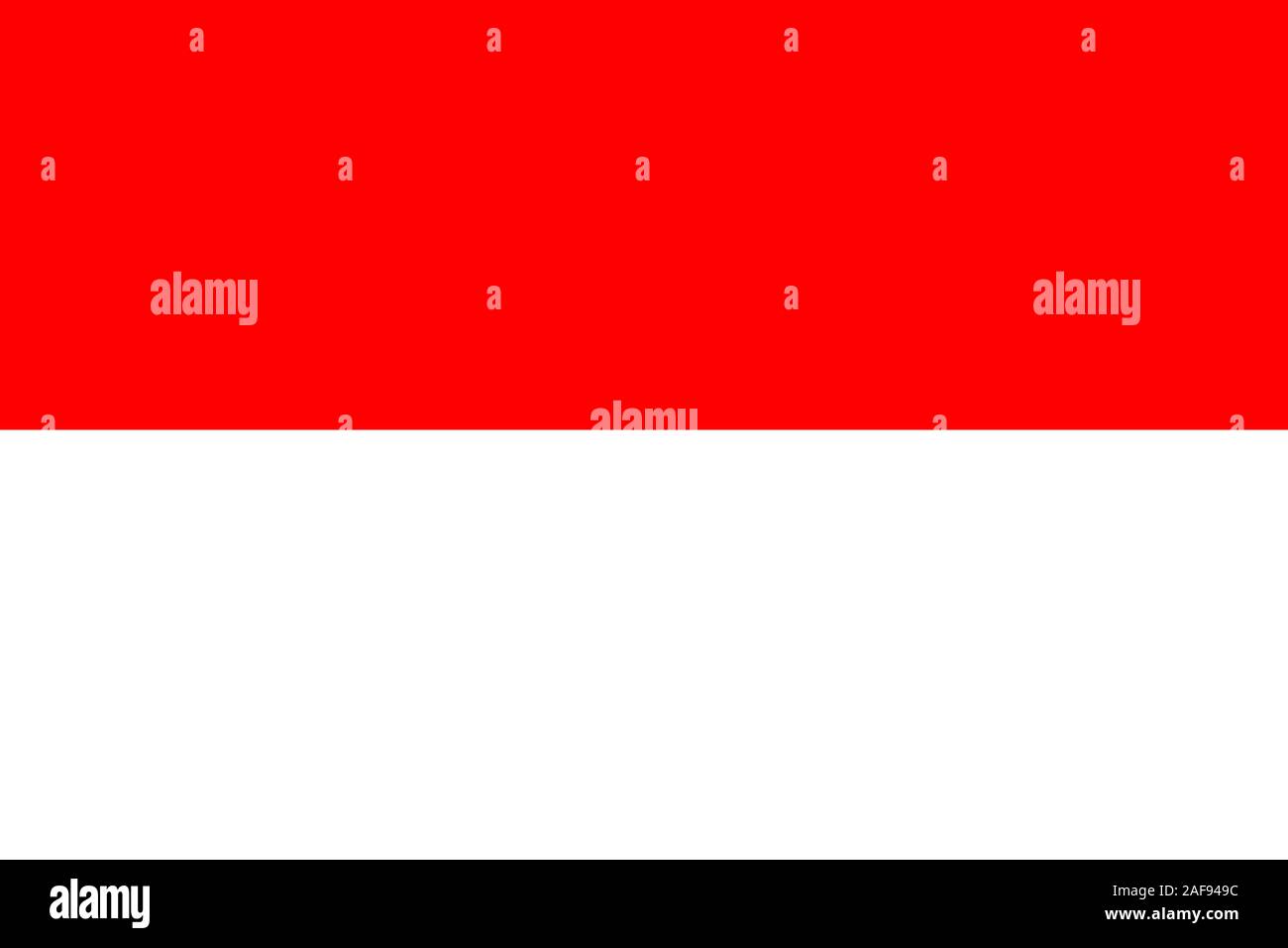 Grande télévision officielle drapeau de l'Indonésie l'horizontale Banque D'Images