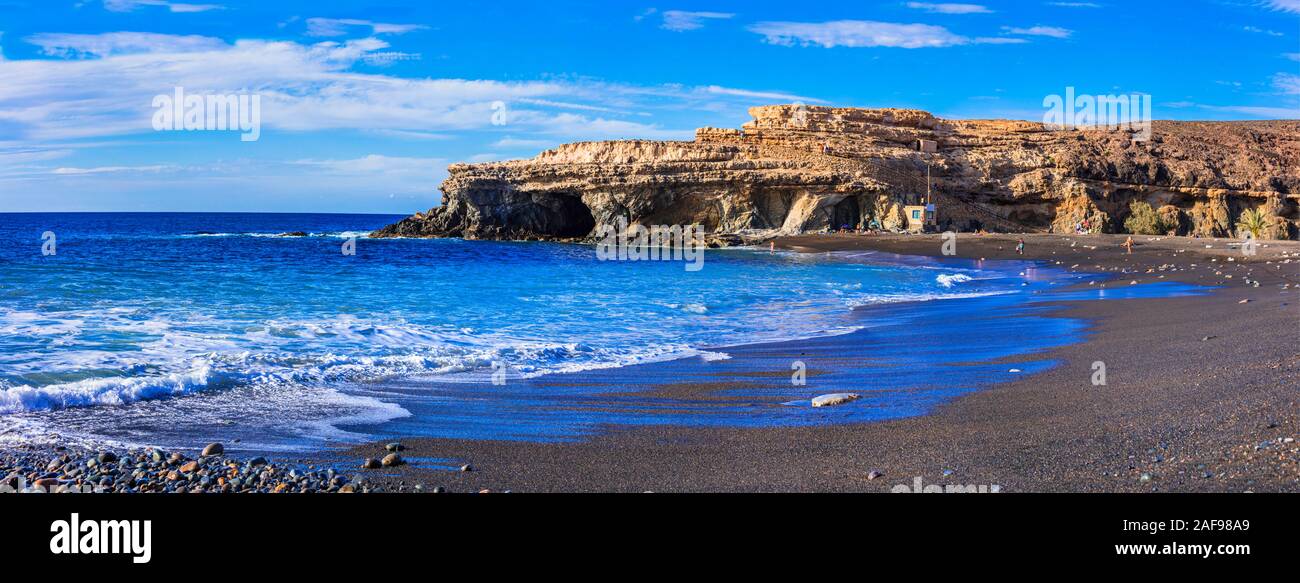 Impressionnant paysage de Fuerteventura Island, près de Ajuy village,Espagne. Banque D'Images